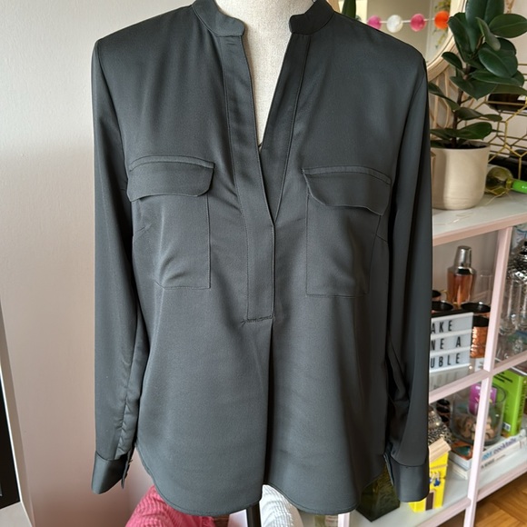 Army Green Blouse - Picture 1 of 4